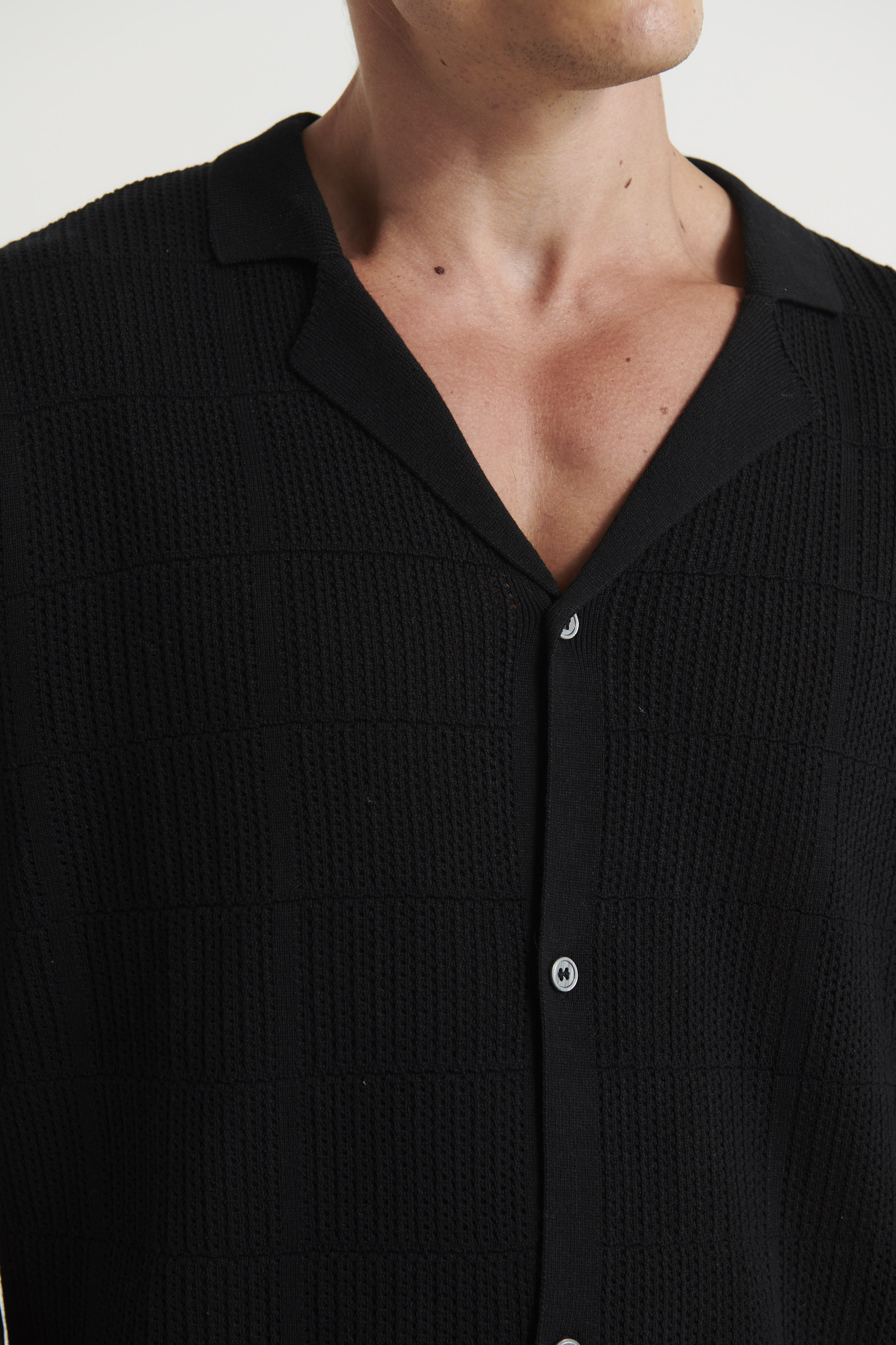 Matty Knitted Shirt Black