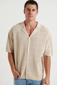 Matty Knitted Shirt Oat