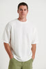 Ottis Knitted Crew Neck Tee White