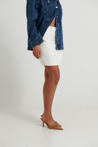 Collins Mini Skirt White