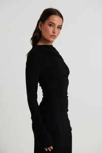 Reyna Maxi Dress Black