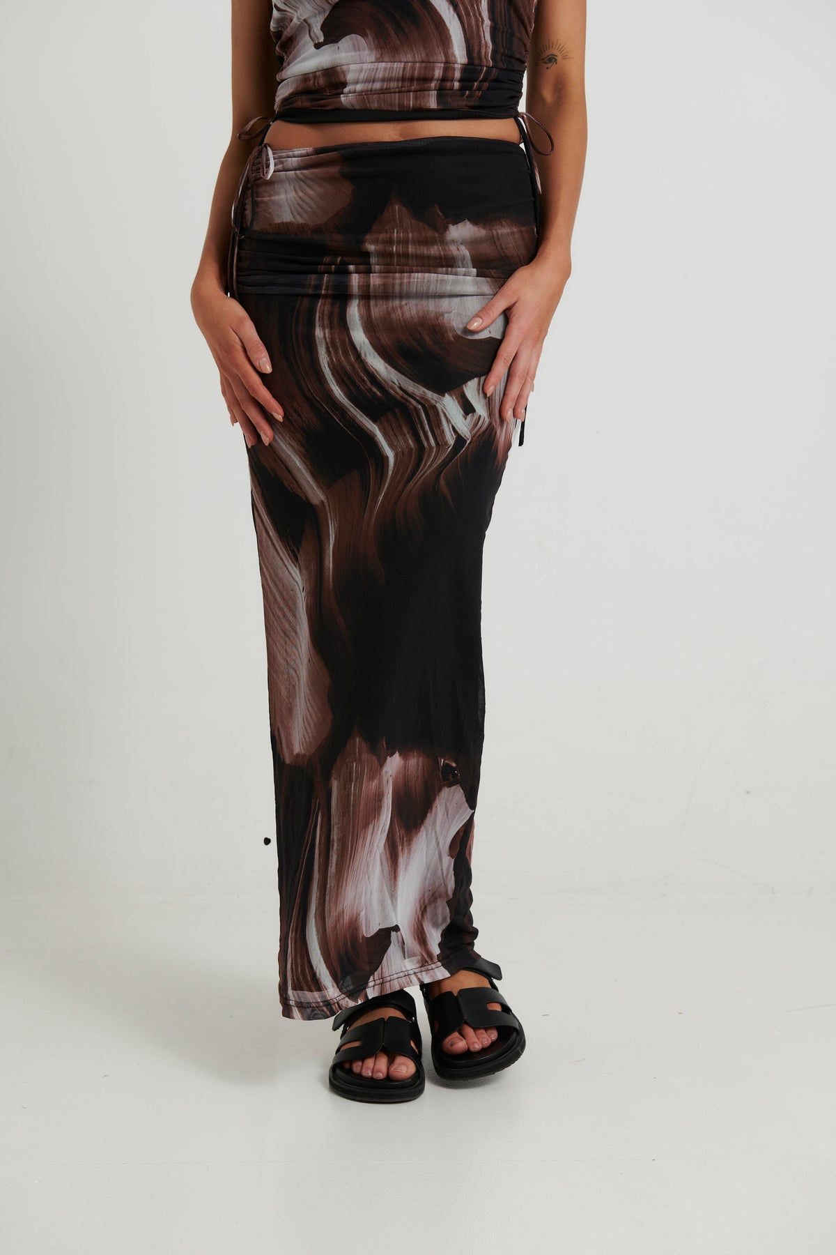 Livia Maxi Skirt Cocoa