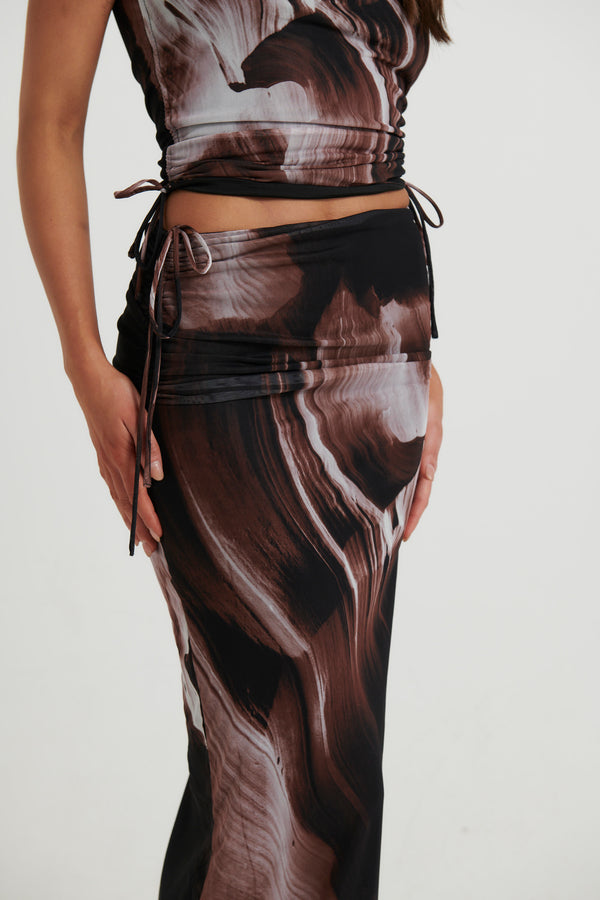 Livia Maxi Skirt Cocoa