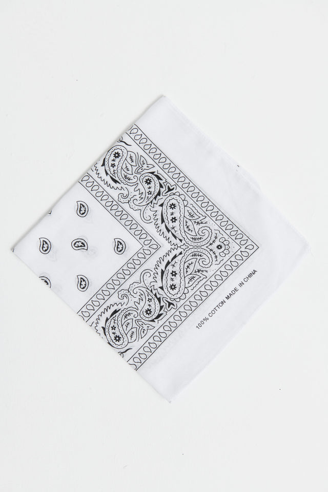 Western Bandana White