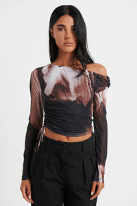 Lillian Long Sleeve Top Cocoa