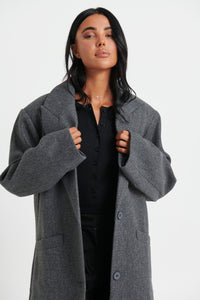 Olsen Coat Grey Marle