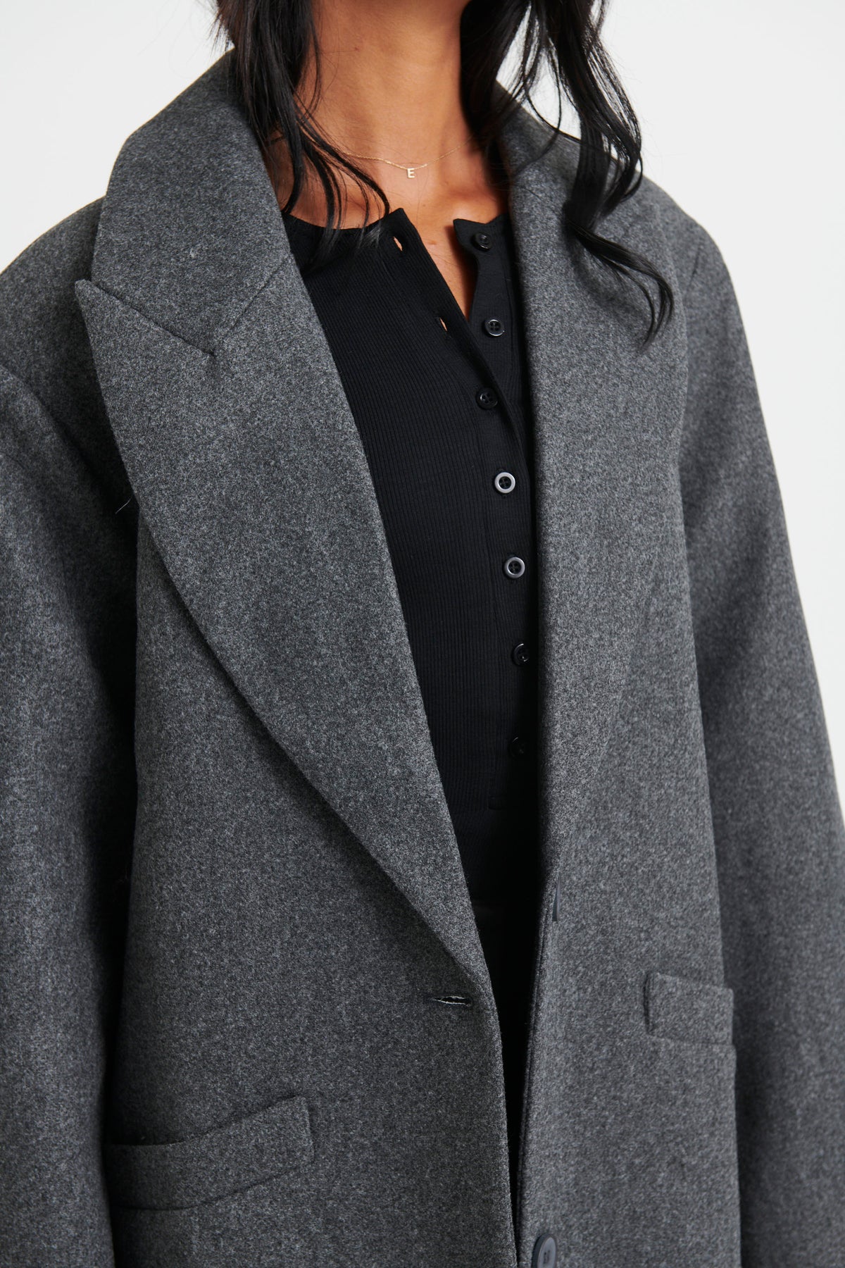 Olsen Coat Grey Marle