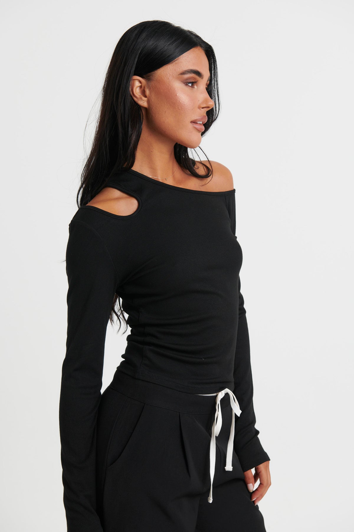 Lex Long Sleeve Top Black