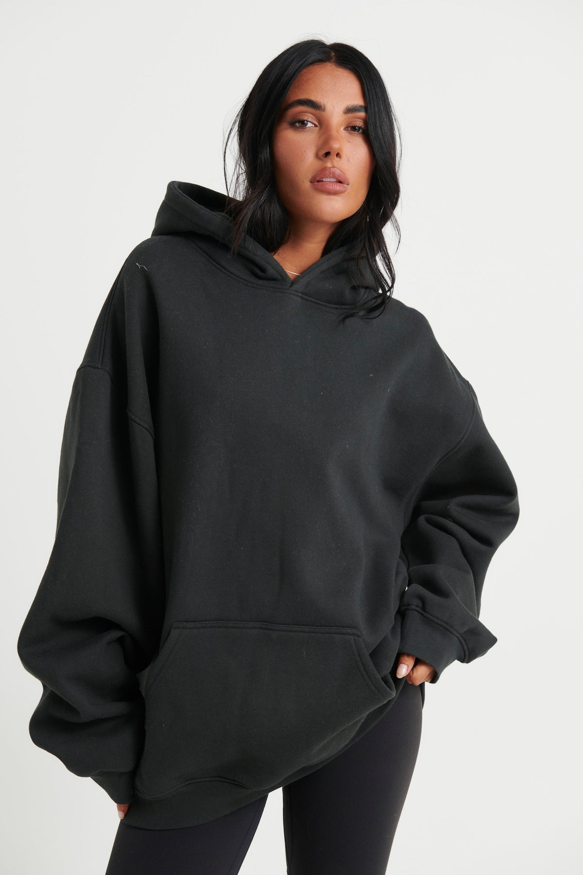 Unisex Roman Oversize Hoodie Black