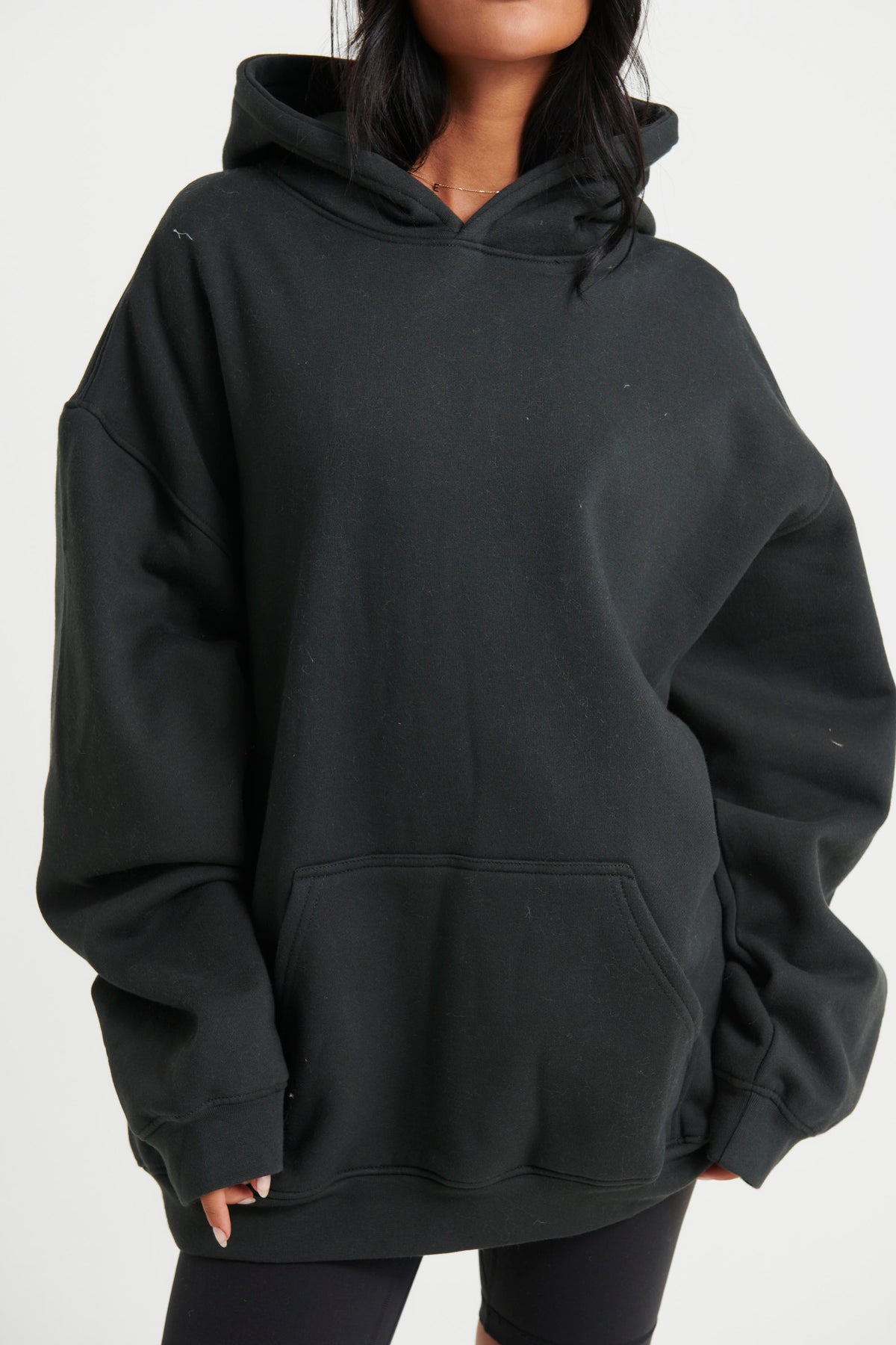 Unisex Roman Oversize Hoodie Black