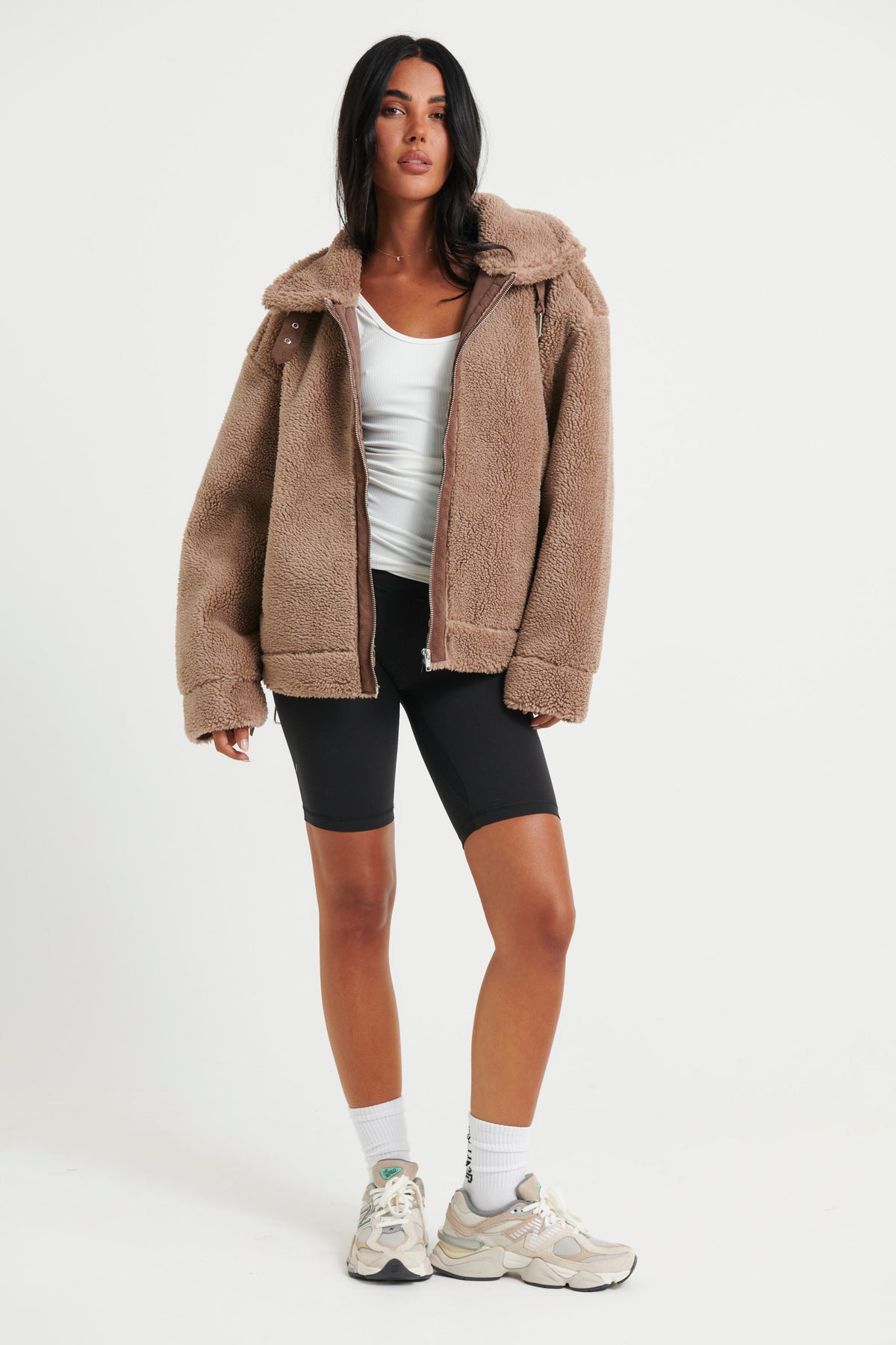 Unisex Travis Sherpa Jacket Tan