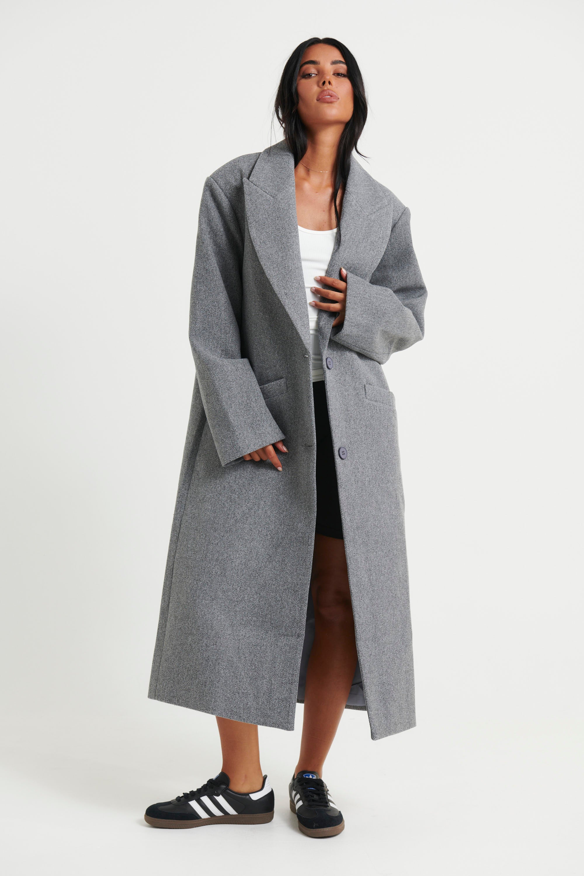 Olsen Coat Slate - FINAL SALE