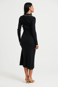 India Midi Dress Black