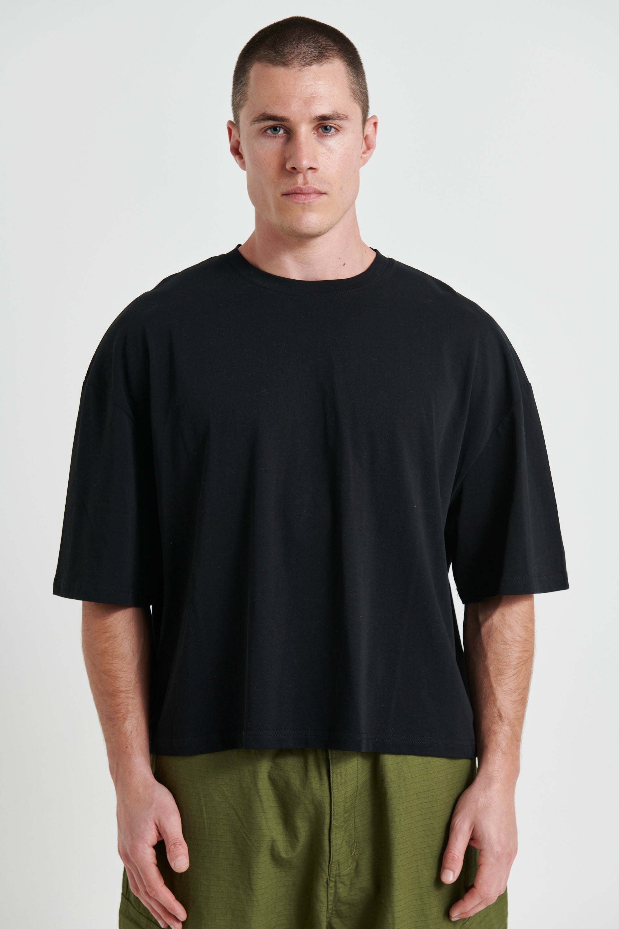 NTH Crop Box Tee Black