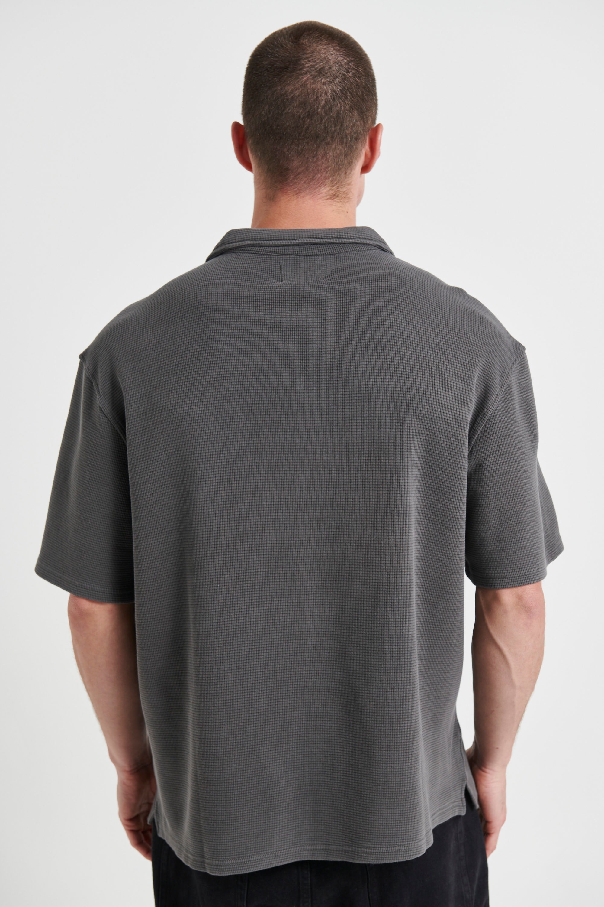 NTH Waffle Shirt Charcoal