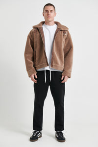 Travis Sherpa Jacket Tan