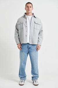 Heavyweight Box Overshirt Grey