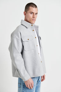 Heavyweight Box Overshirt Grey