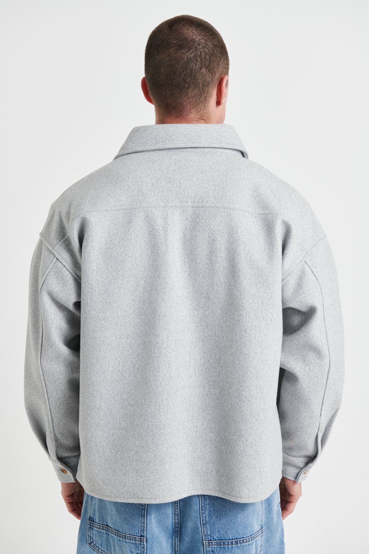 Heavyweight Box Overshirt Grey