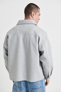 Heavyweight Box Overshirt Grey