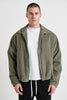 Collar Cord Bomber Khaki