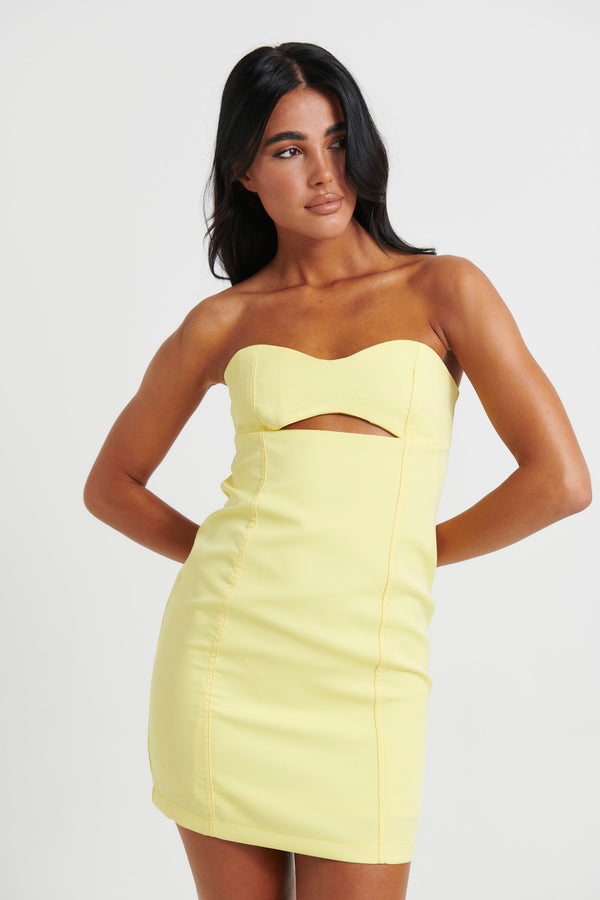 Briley Mini Dress Lemon
