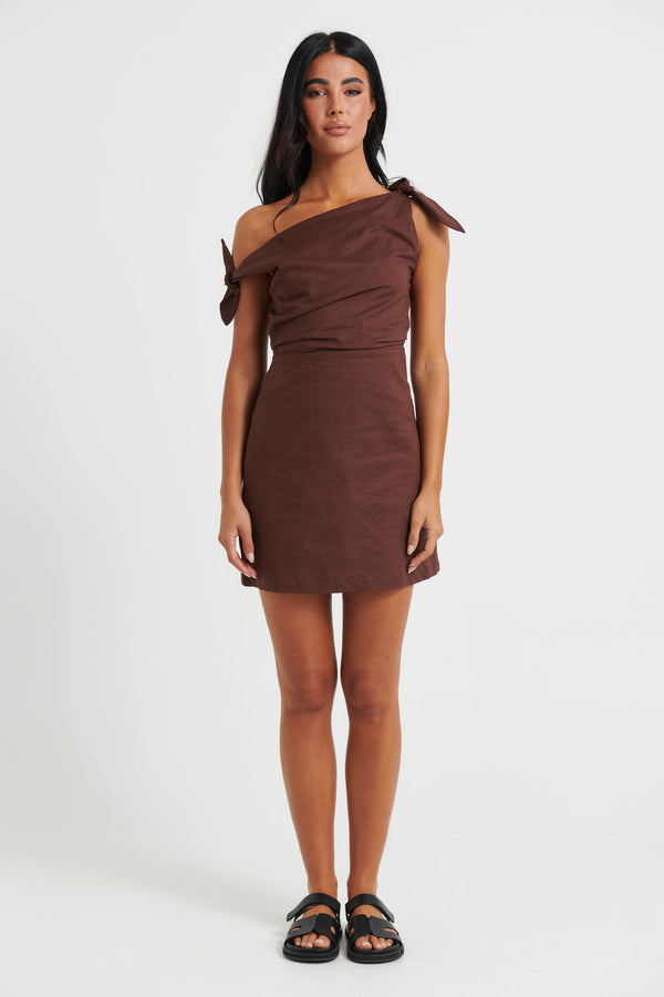 Nellie Mini Dress Cocoa