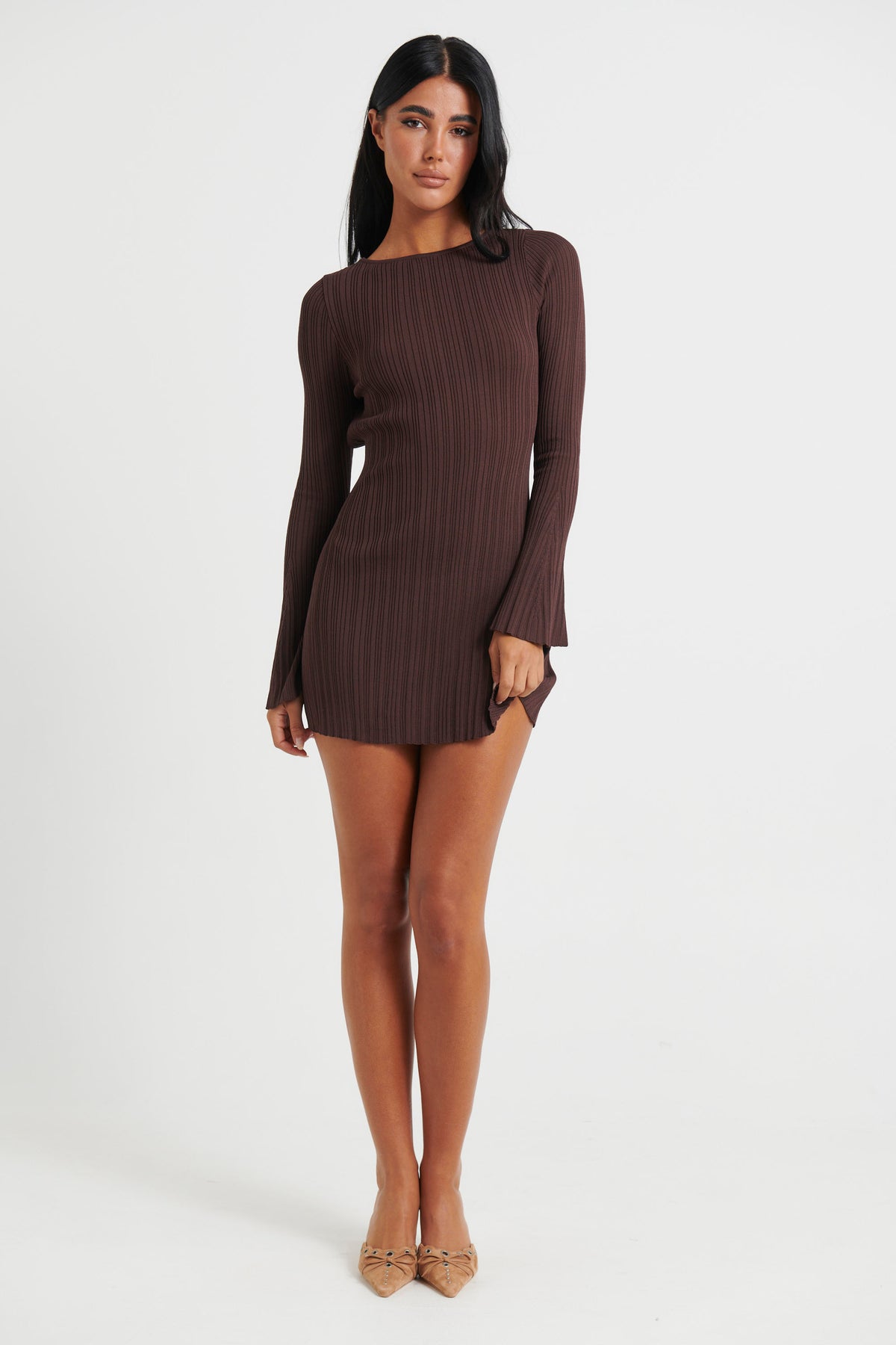 Mable Mini Dress Chocolate