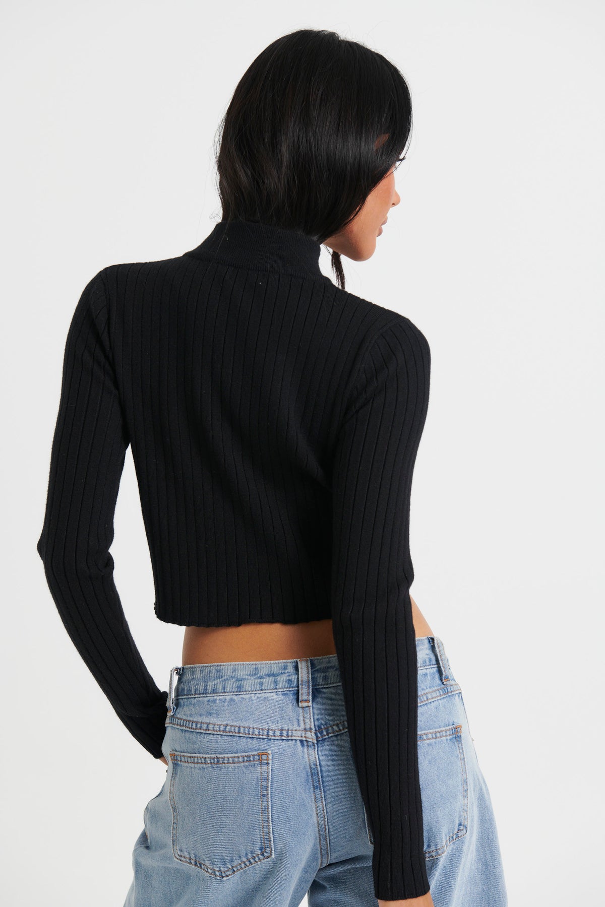 Linden Long Sleeve Top Black - FINAL SALE