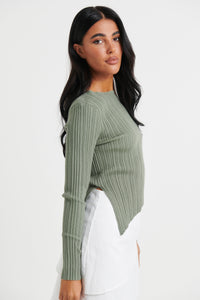 Cara Long Sleeve Khaki