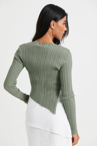 Cara Long Sleeve Khaki