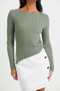 Cara Long Sleeve Khaki