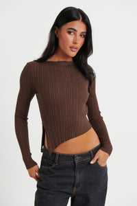 Cara Long Sleeve Choc