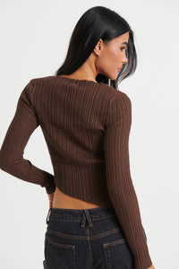 Cara Long Sleeve Choc