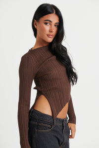 Cara Long Sleeve Choc