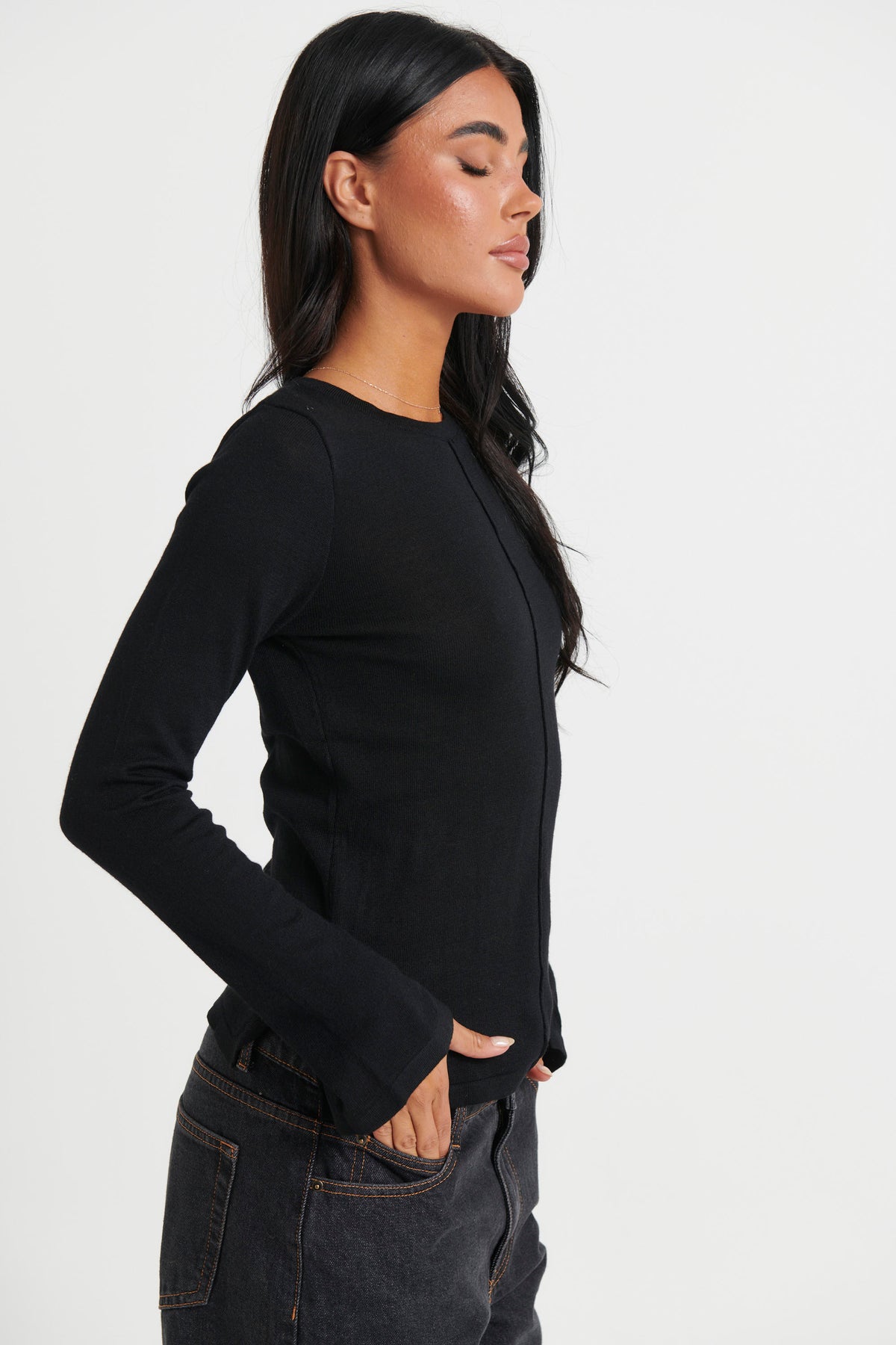 Dawson Long Sleeve Black - FINAL SALE