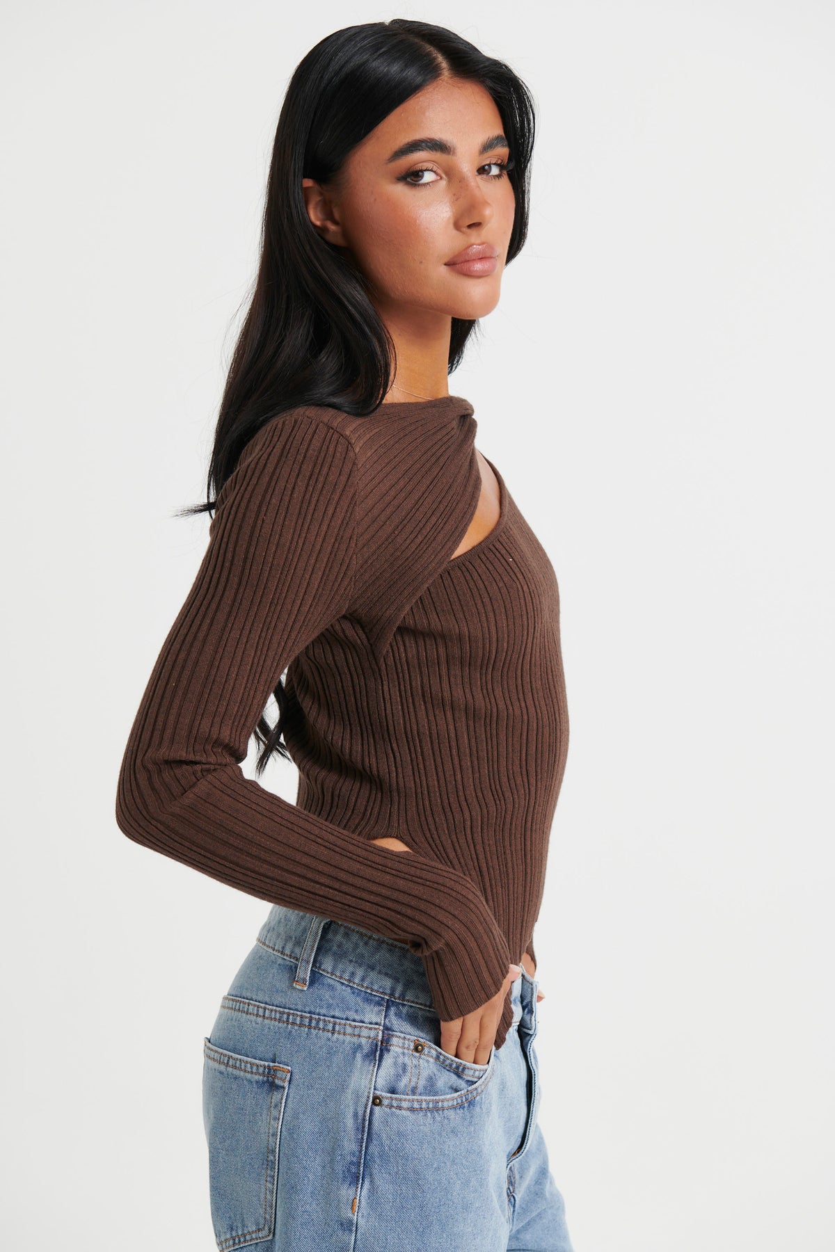 Adley Long Sleeve Choc