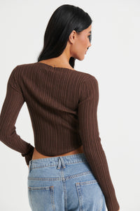 Adley Long Sleeve Choc