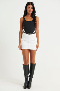 Marlo Mini Skirt White