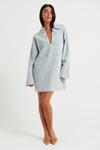 Tara Long Sleeve Dress Light Denim