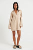 Tara Long Sleeve Dress Stone