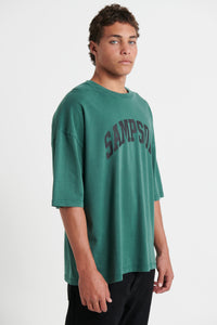 Miller Drop Shoulder Tee Emerald Sampson