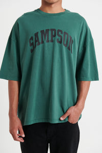 Miller Drop Shoulder Tee Emerald Sampson