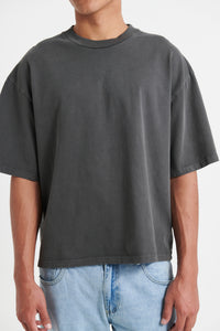 Emmett Box Tee Charcoal