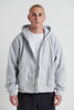 Roman Zip Hoodie Grey