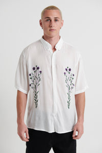 Jack Boating Shirt Purple Flower - FINAL SALE