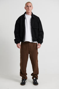 Loose Fit Panel Pant Choc