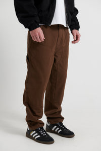 Loose Fit Panel Pant Choc