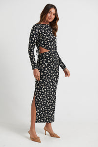 Florence Dress Black Floral - FINAL SALE