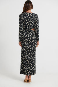 Florence Dress Black Floral - FINAL SALE